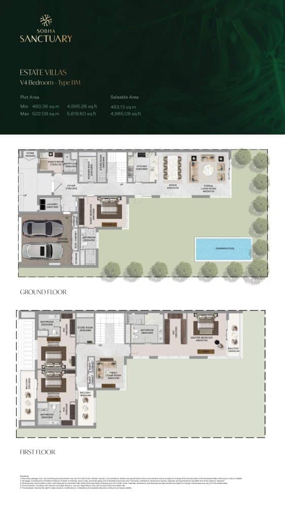 Estate Villas V4 Bedroom - Type BM