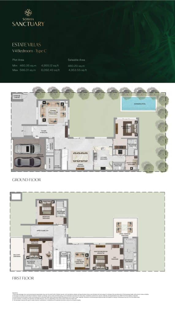 Estate Villas V4 Bedroom - Type C