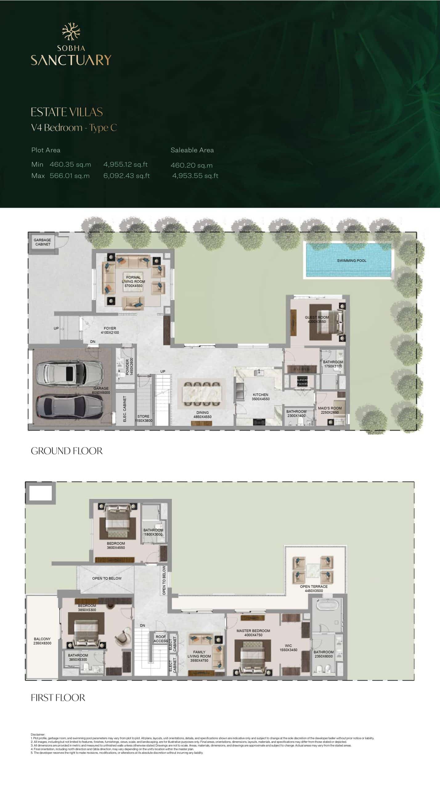 Estate Villas V4 Bedroom - Type C