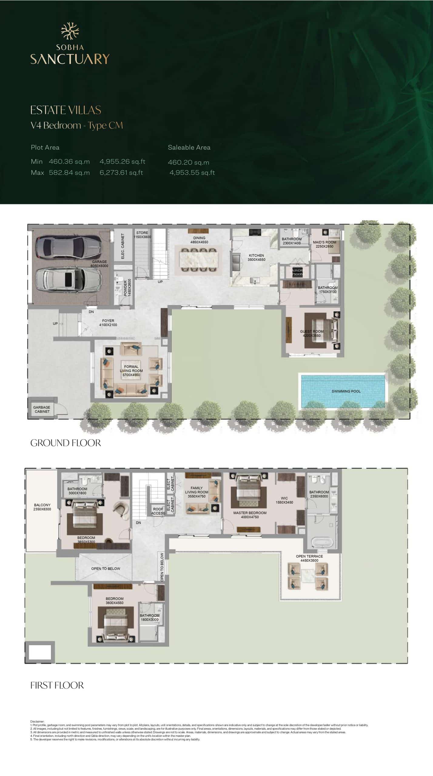 Estate Villas V4 Bedroom - Type CM