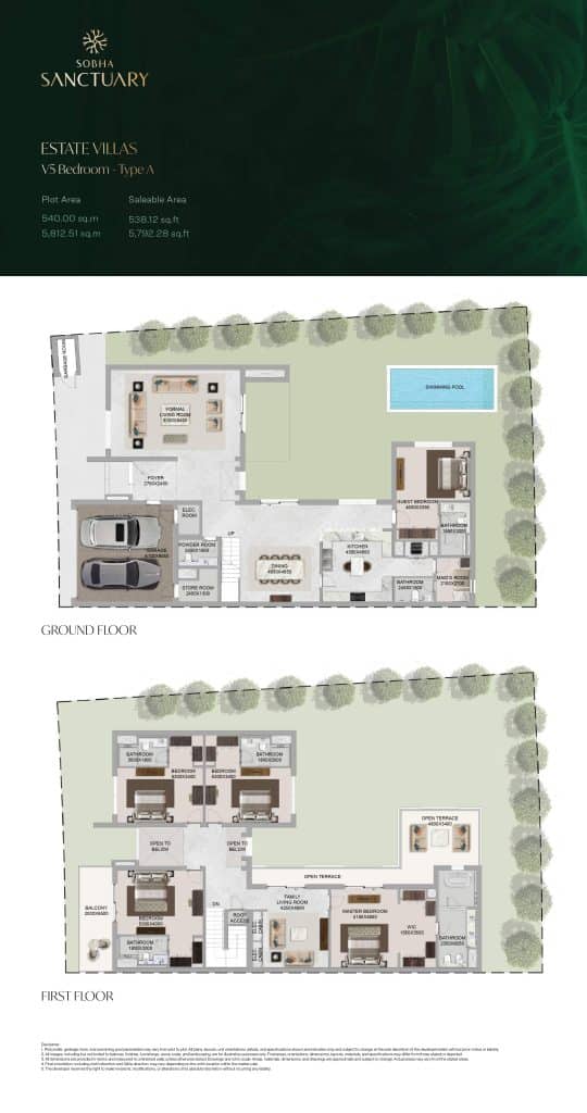 Estate Villas V5 Bedroom - Type A