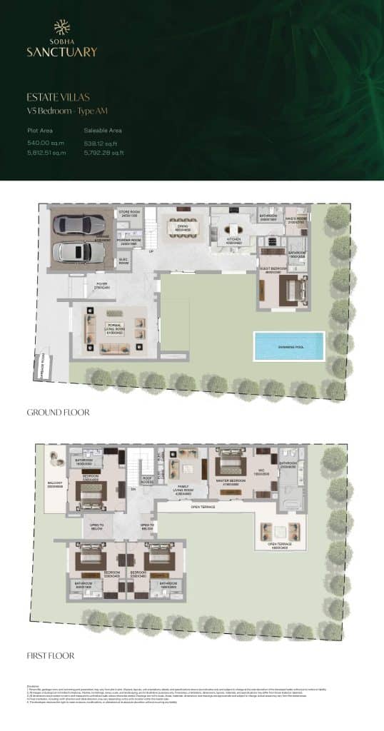 Estate Villas V5 Bedroom - Type AM