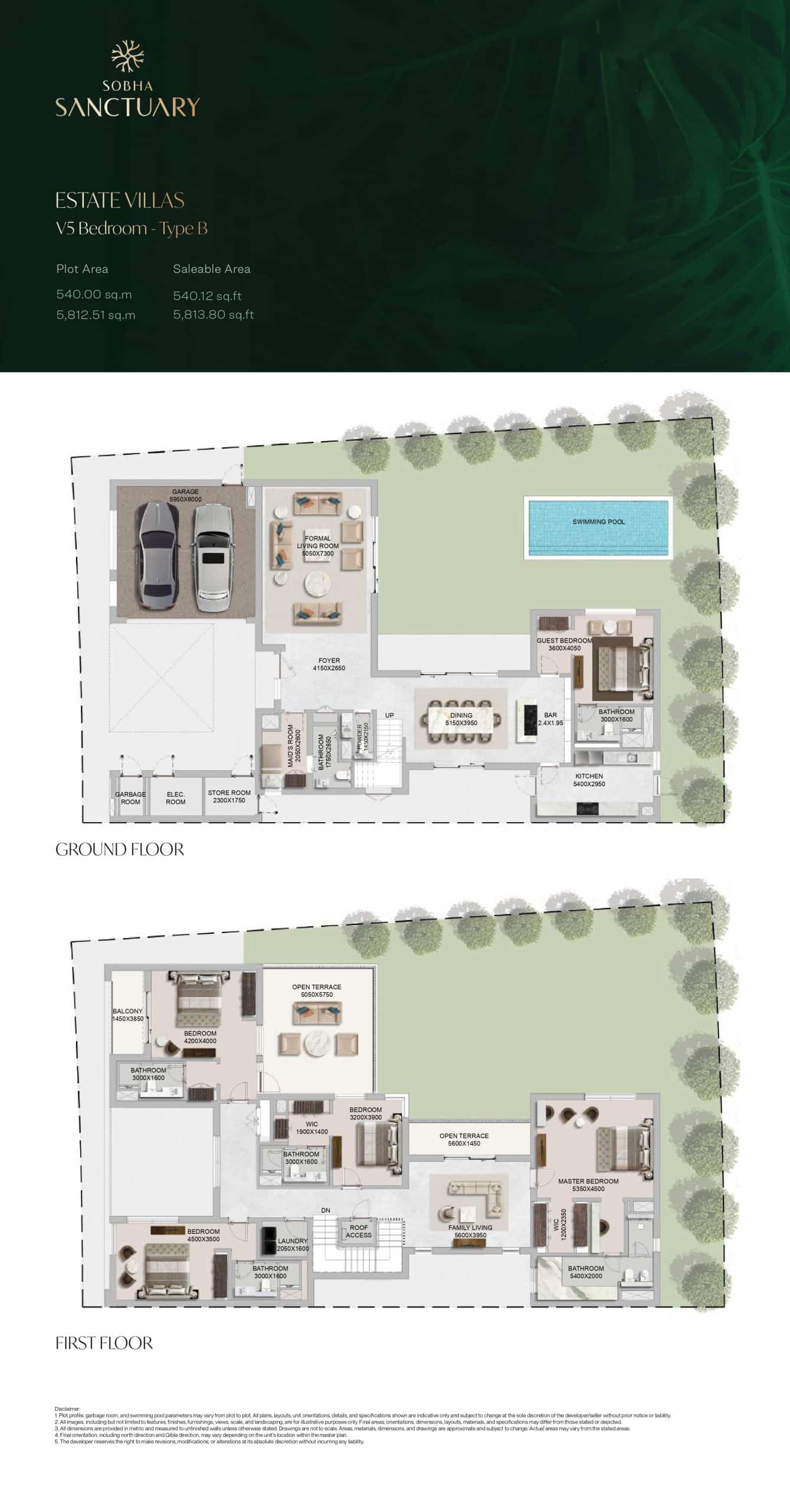 Estate Villas V5 Bedroom - Type B