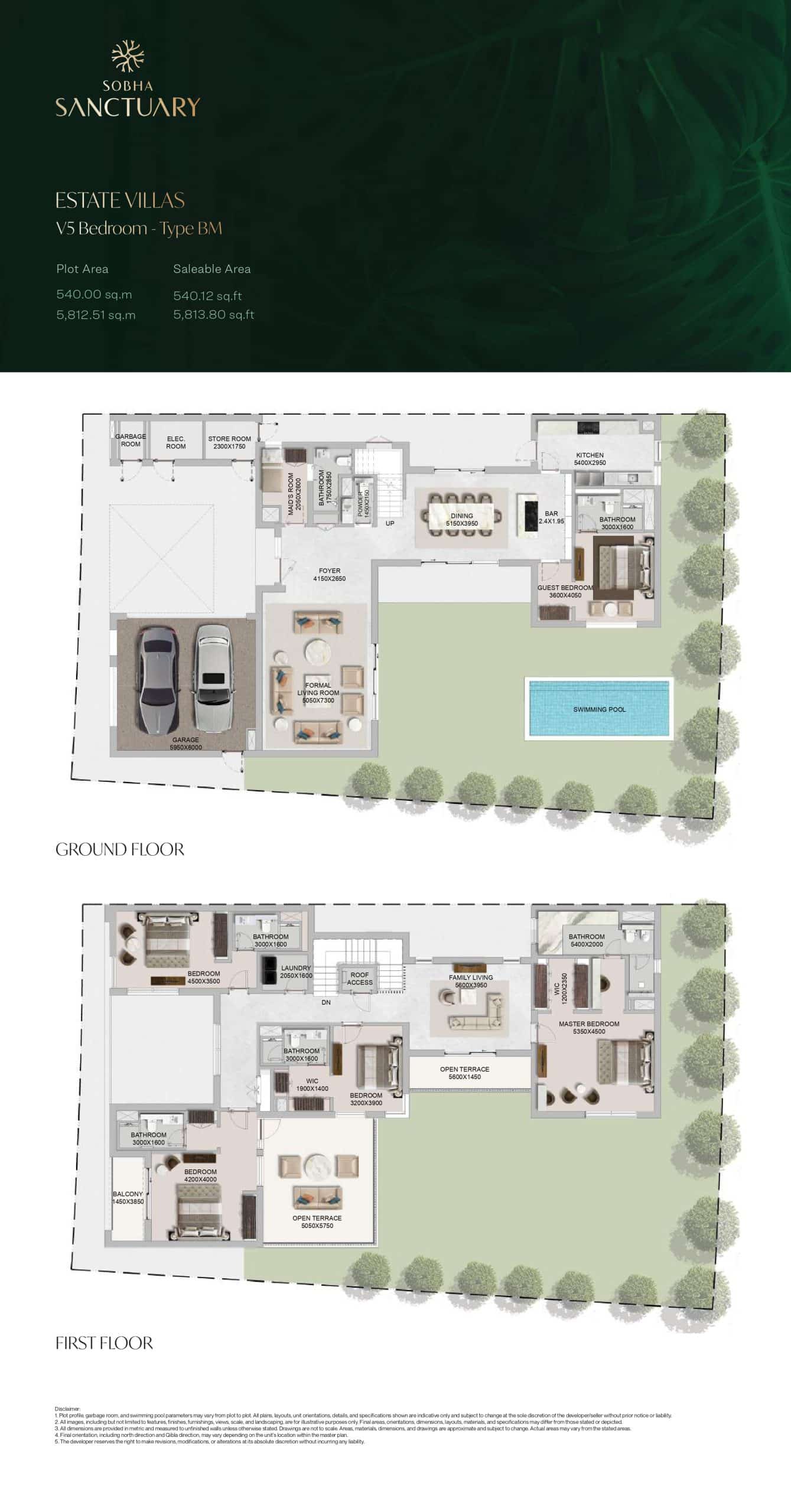 Estate Villas V5 Bedroom - Type BM