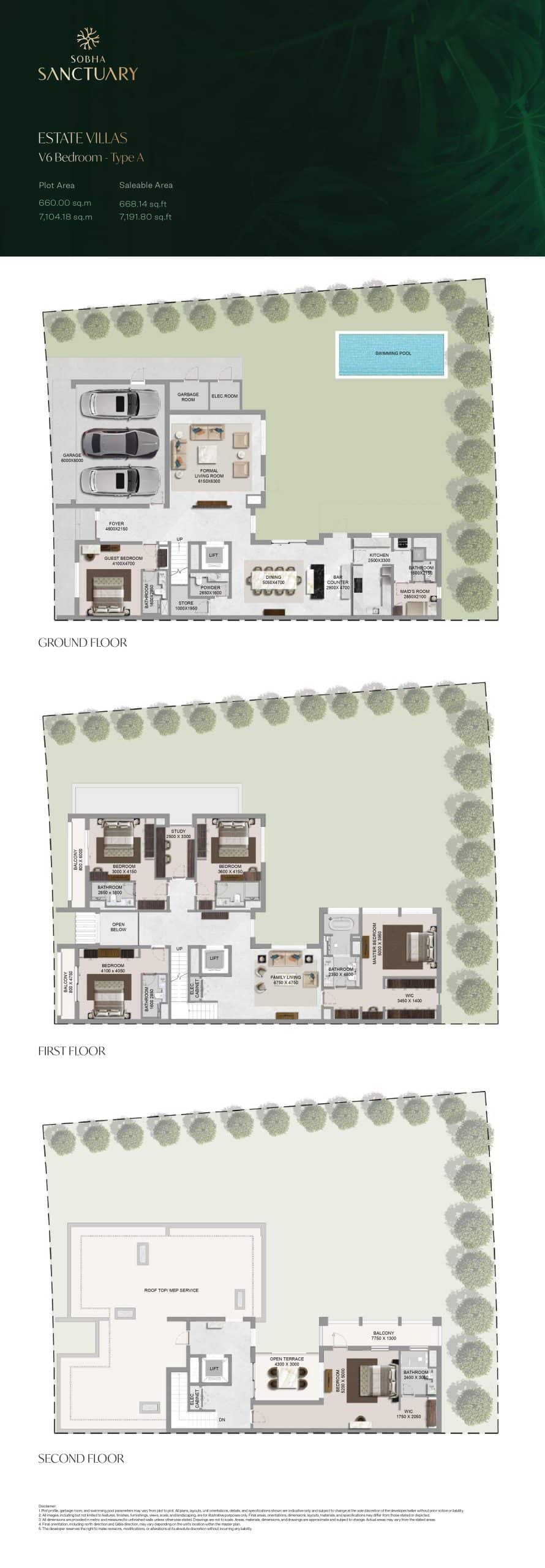 Estate Villas V6 Bedroom - Type A