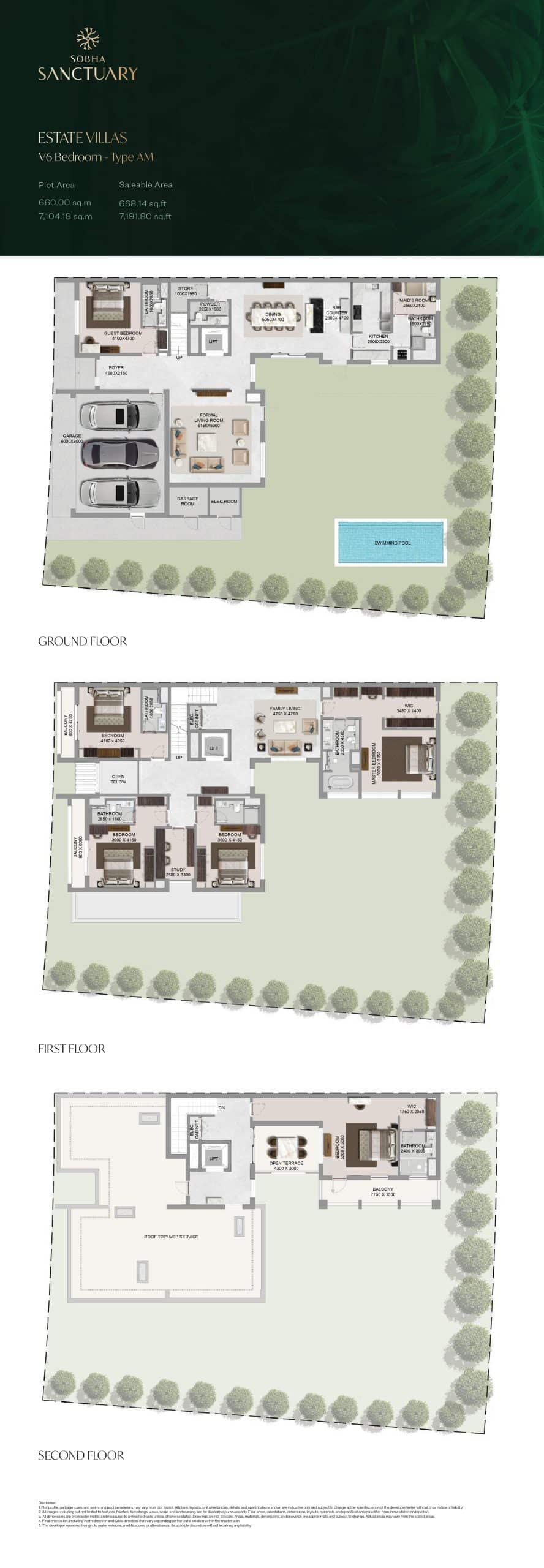 Estate Villas V6 Bedroom - Type AM