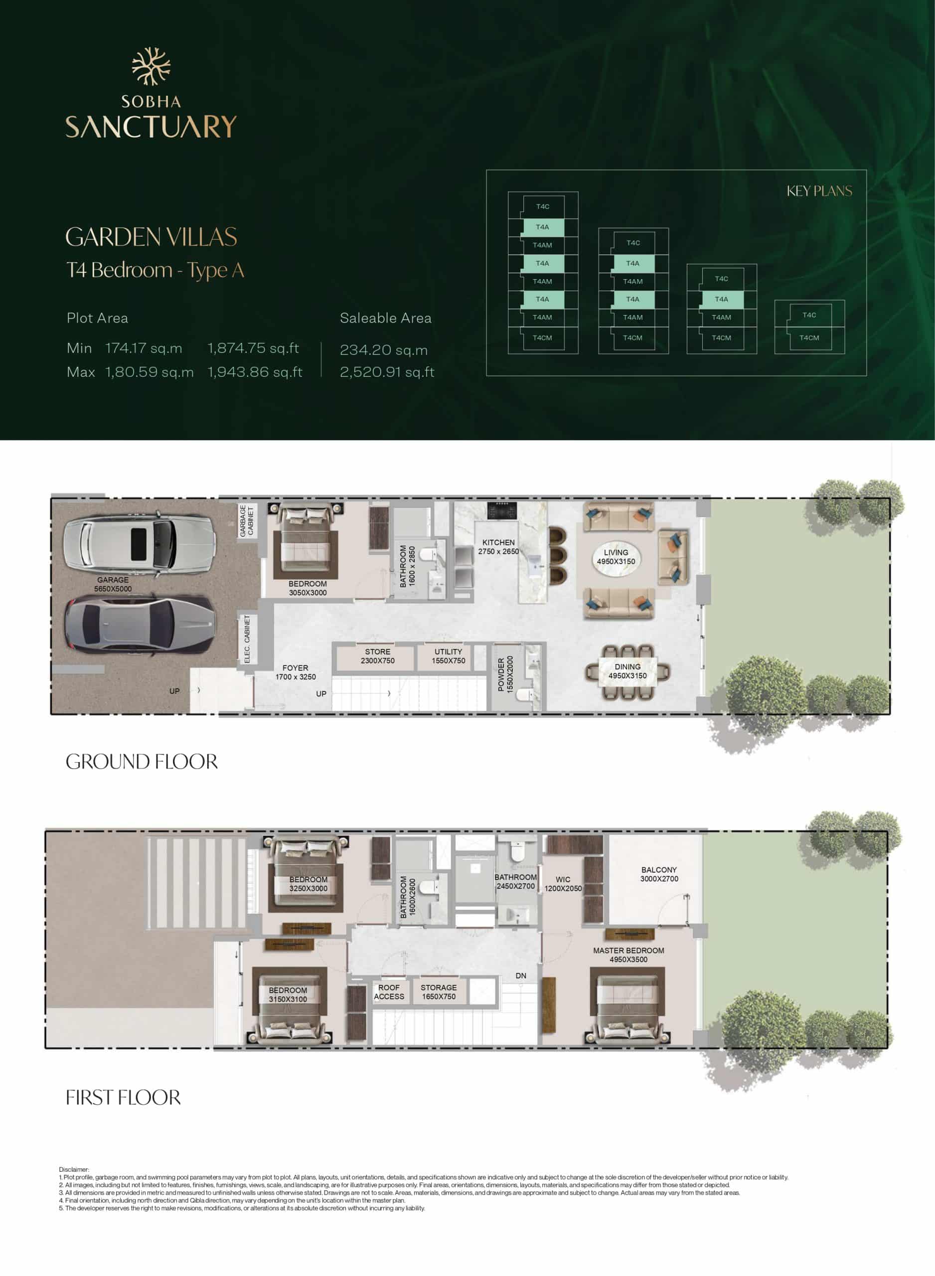 Garden Villa T4 Bedroom - Type A