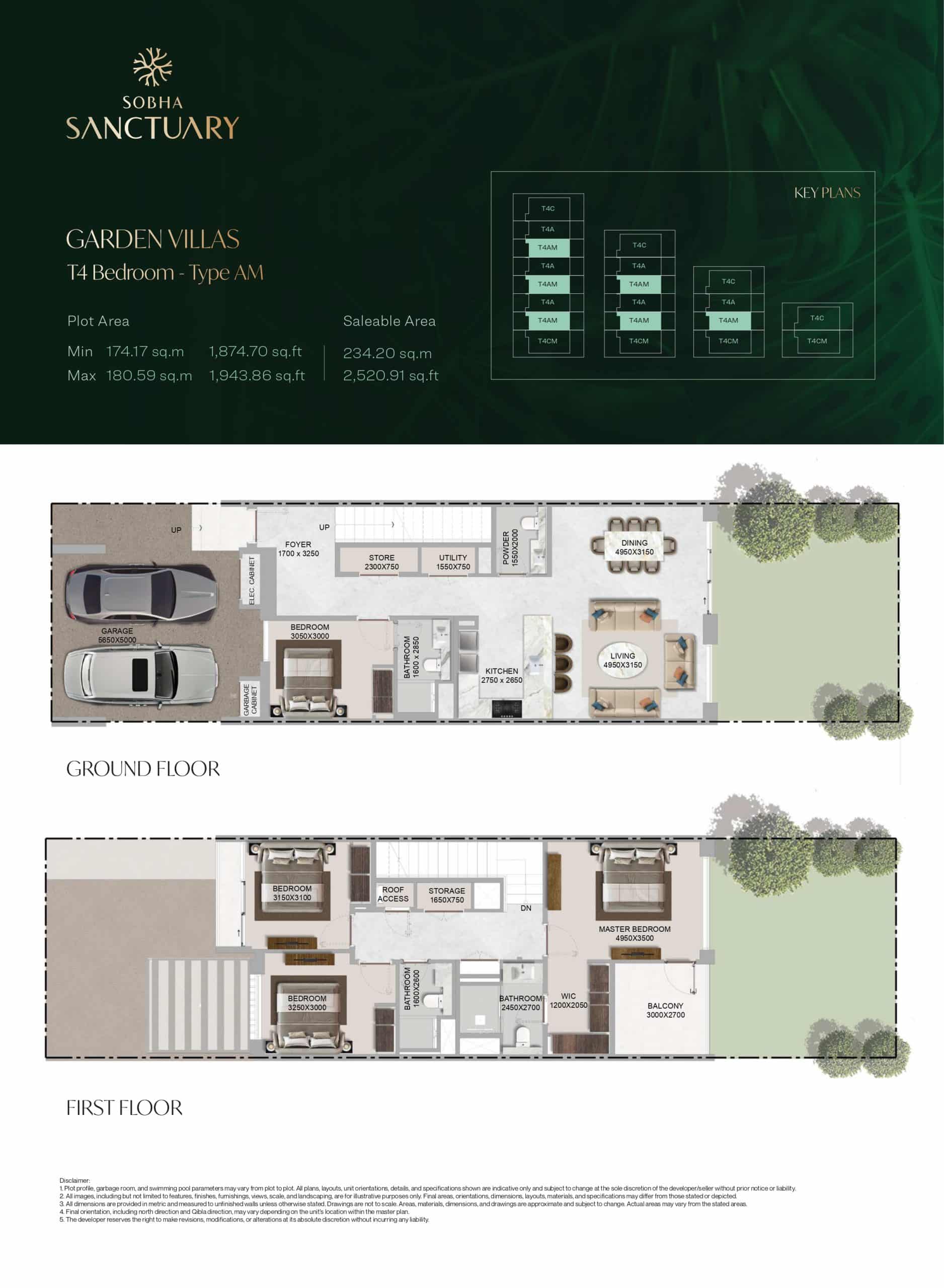 Garden Villa T4 Bedroom - Type AM