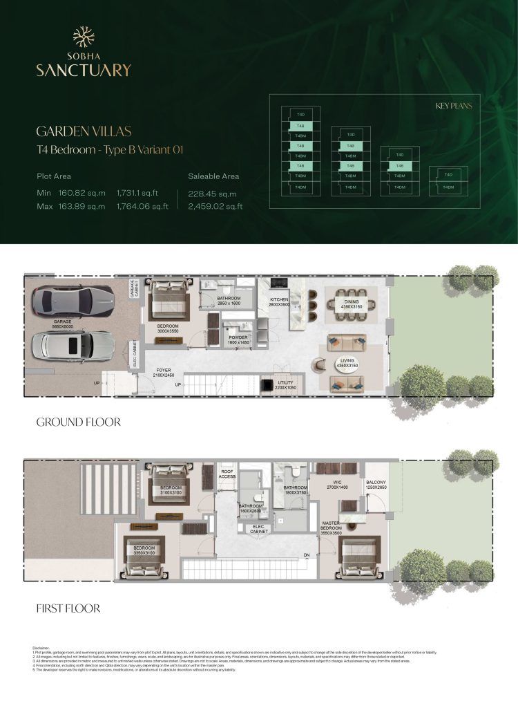 Garden Villa T4 Bedroom - Type B Variant 1