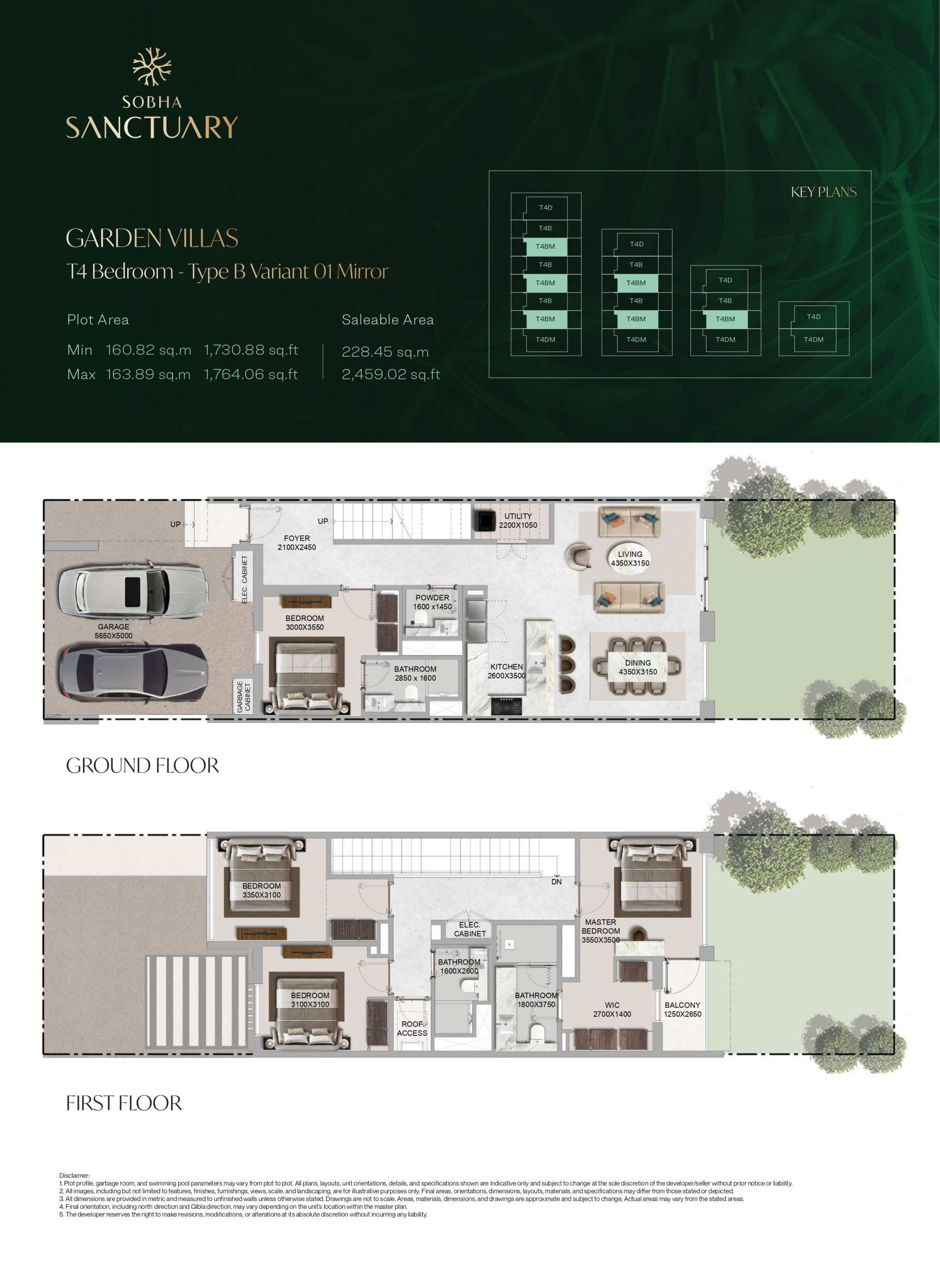 Garden Villa T4 Bedroom - Type B Variant 1 Mirror