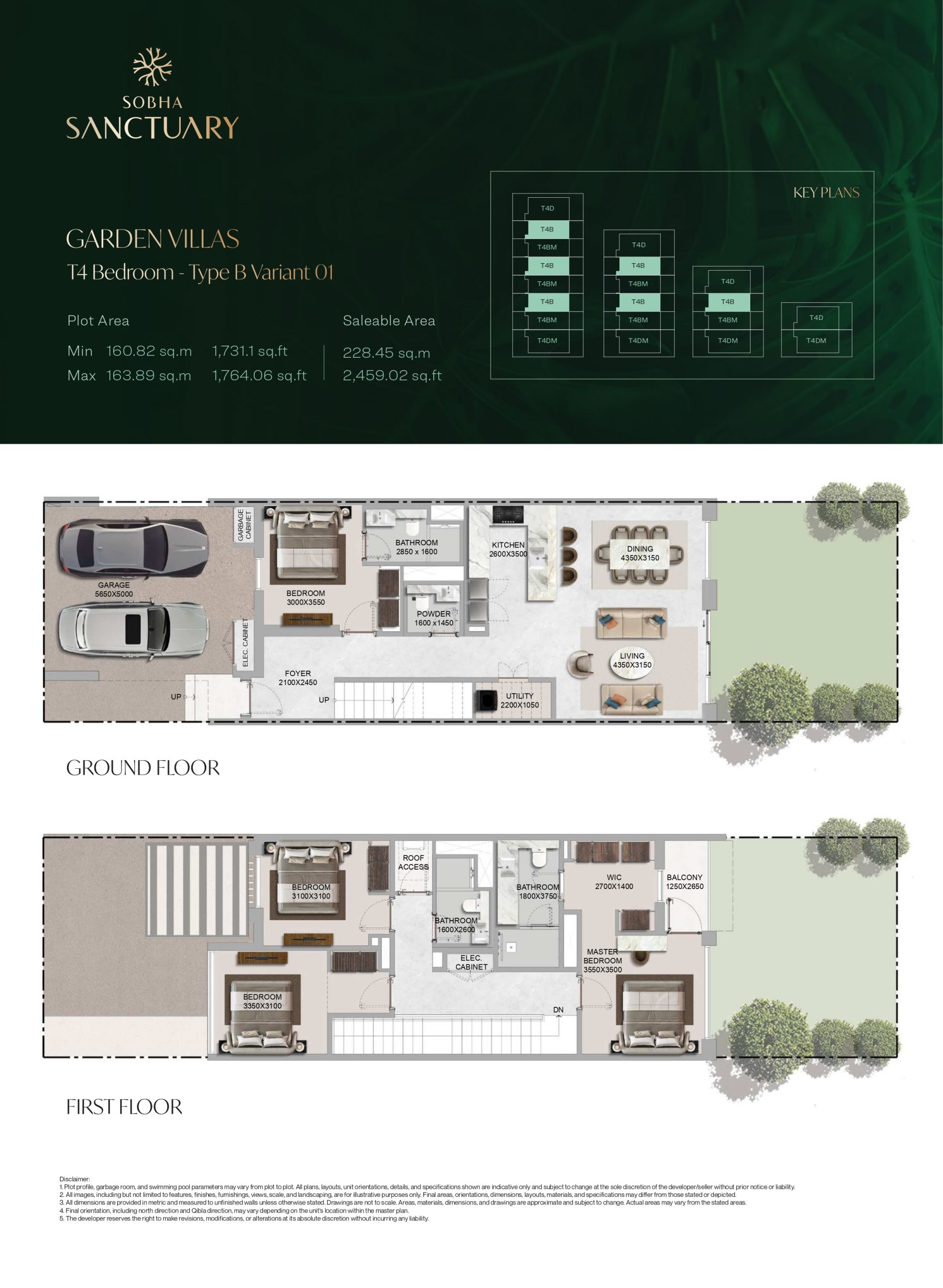 Garden Villa T4 Bedroom - Type B Variant 1