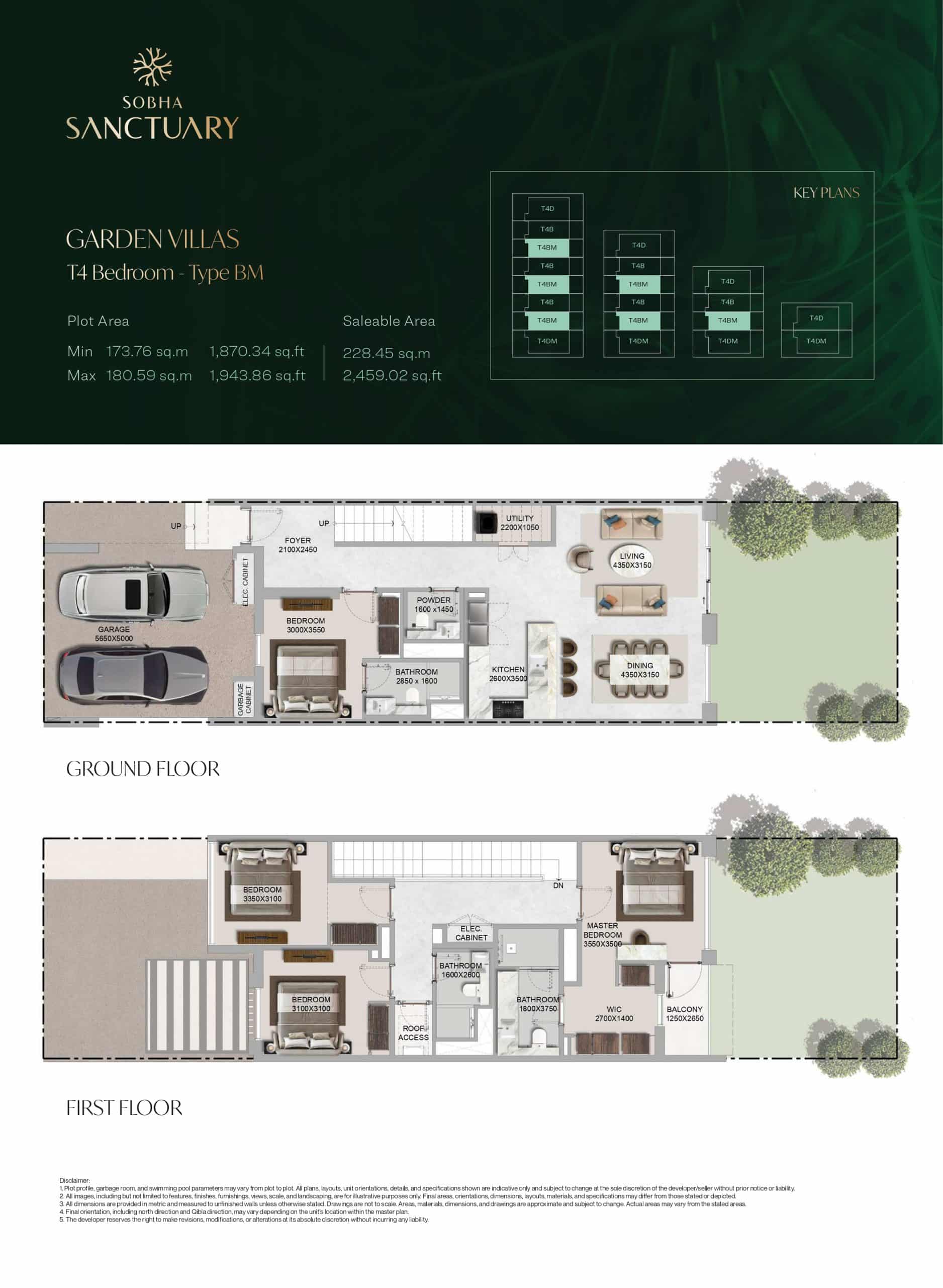 Garden Villa T4 Bedroom - Type BM