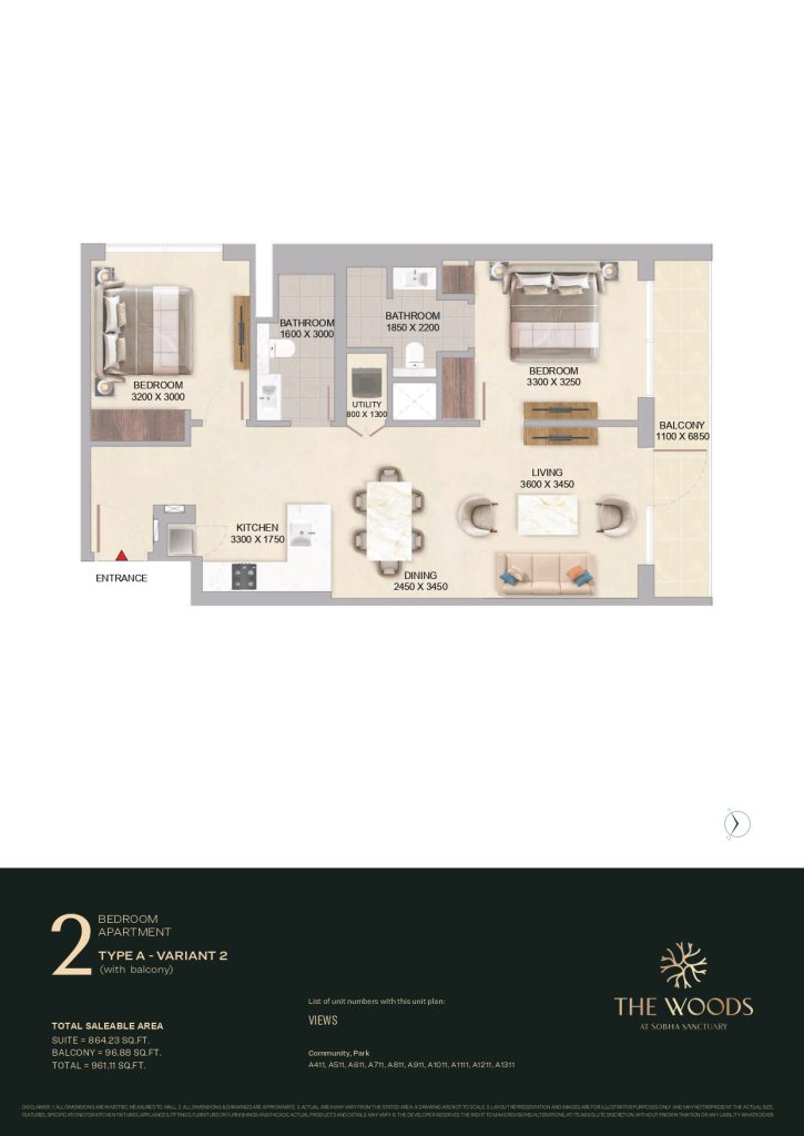2 Bedroom Apartment Type A Variant 2