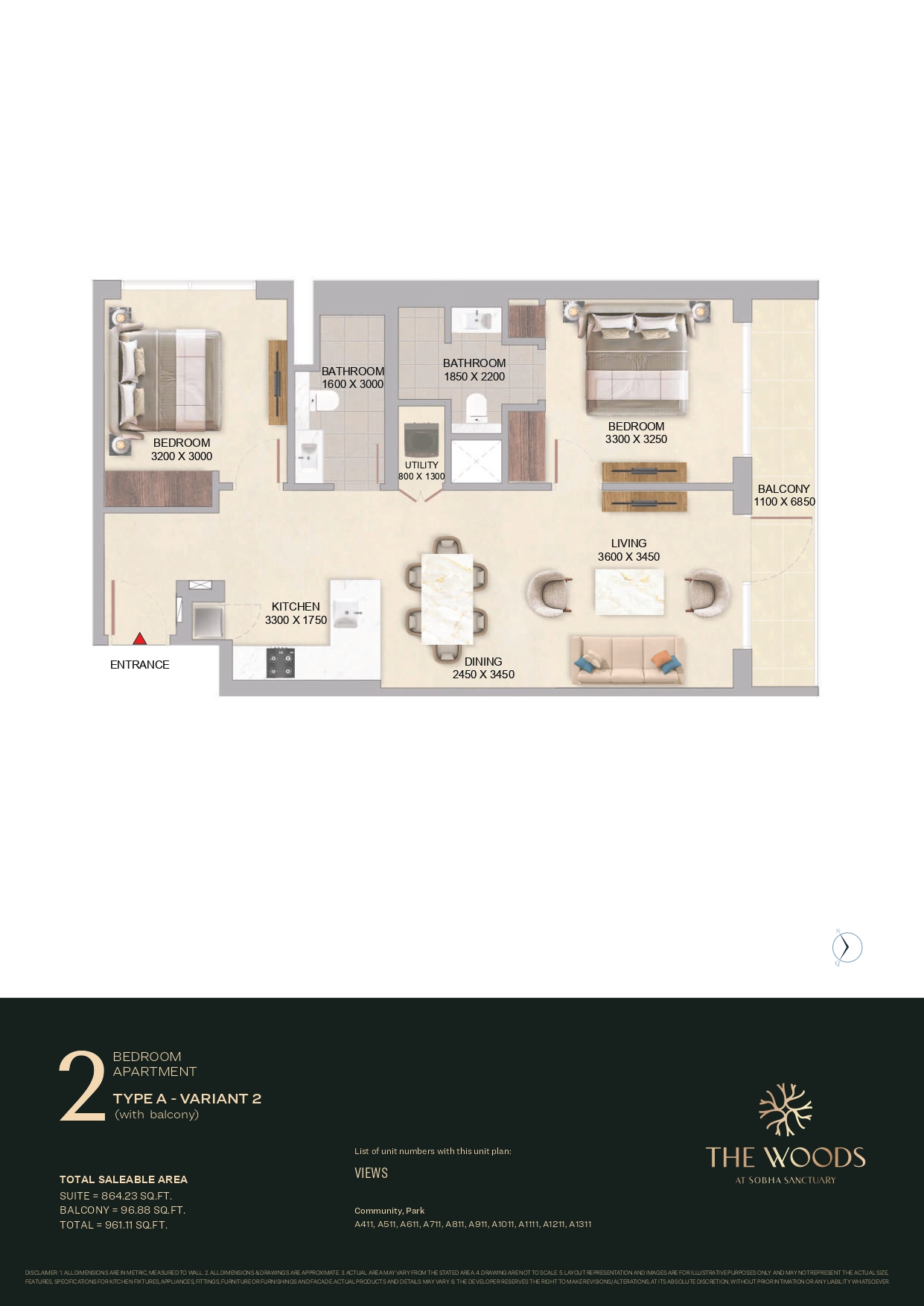 2 Bedroom Apartment Type A Variant 2