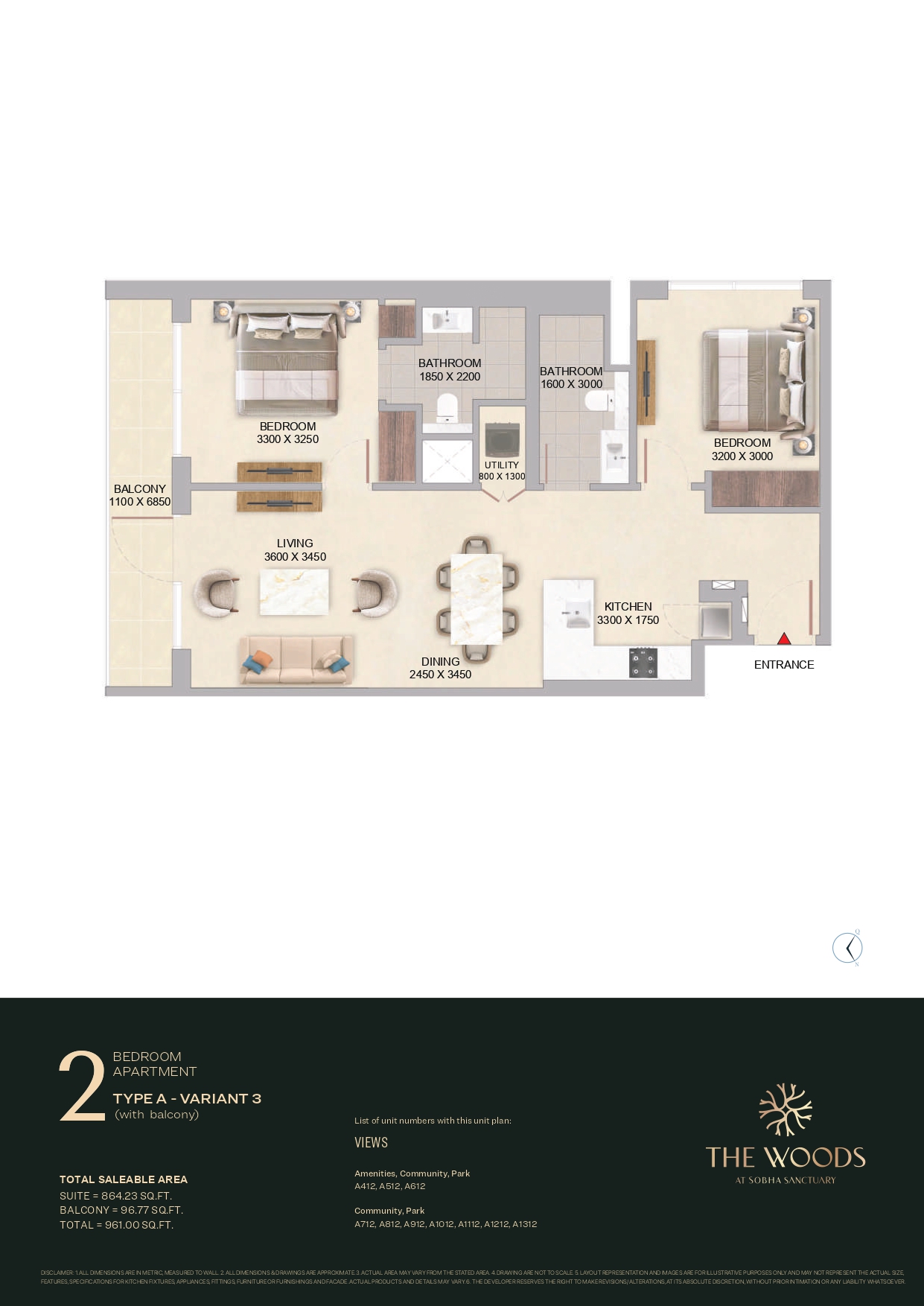 2 Bedroom Apartment Type A Variant 3