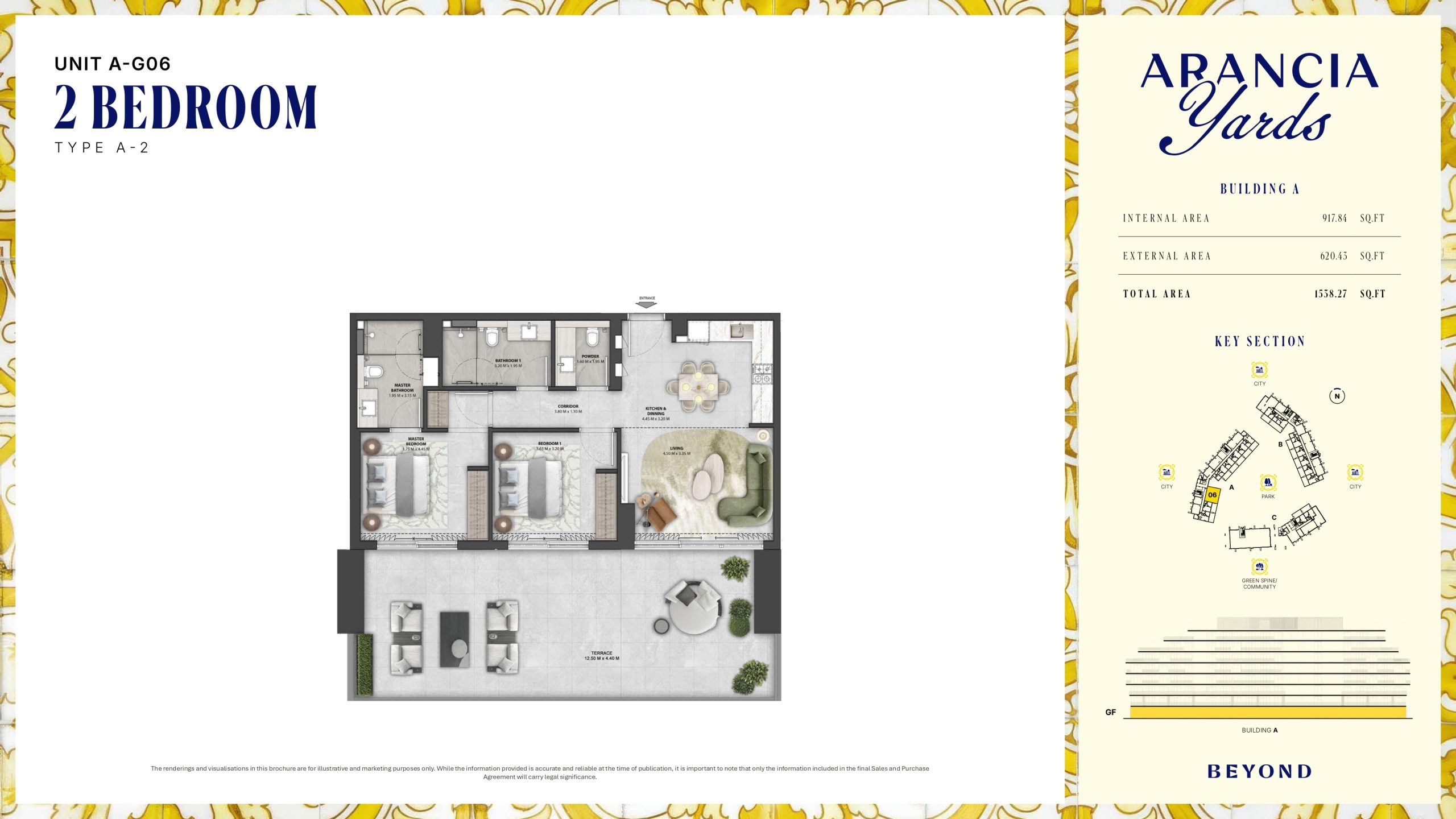 Arancia Yards by Beyond, City of Arabia Dubai — ARANCIA - THE YARDS Unit A-006 2BHK Type A-2
