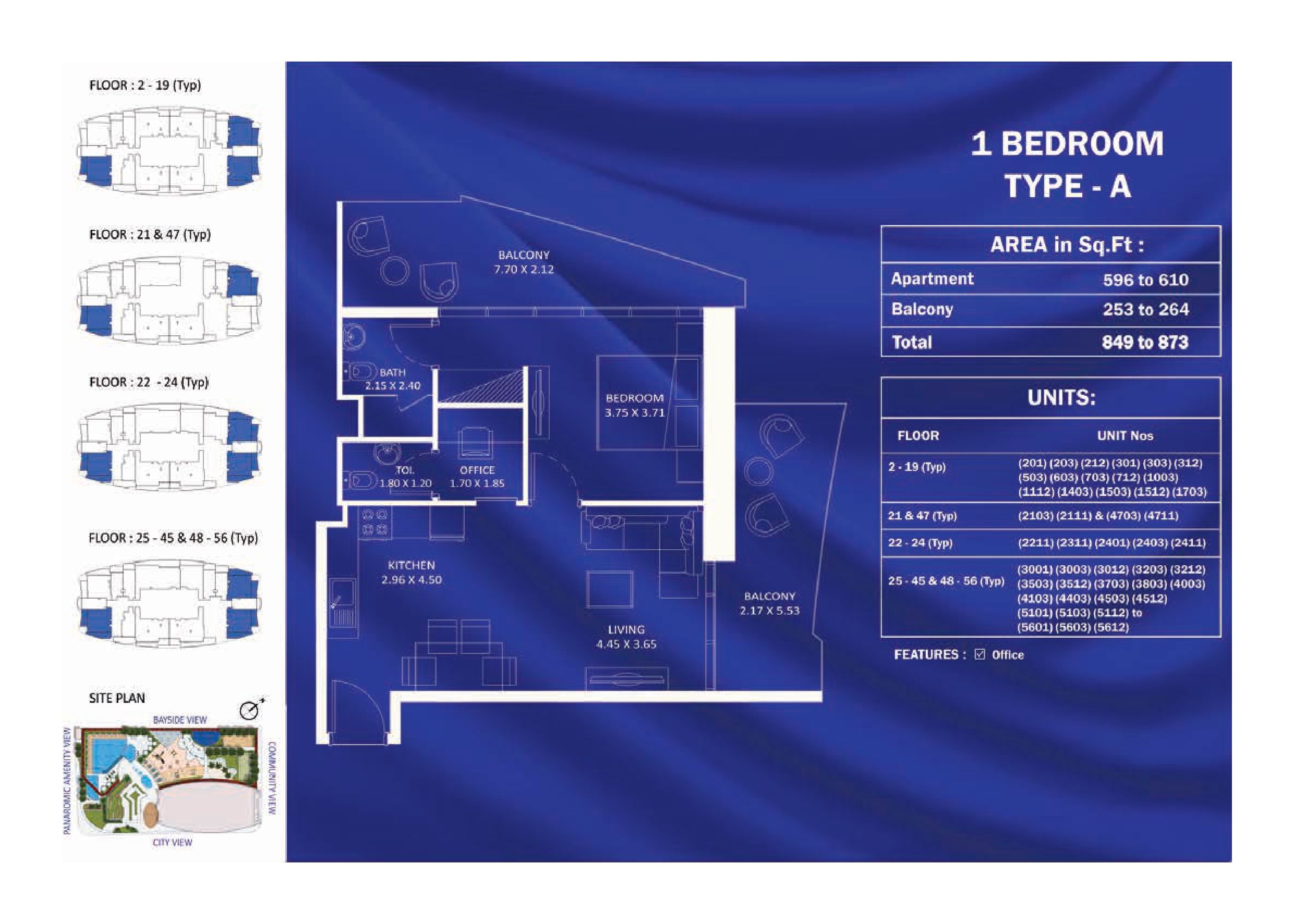 Danube Fashionz — 1 BHK Type A