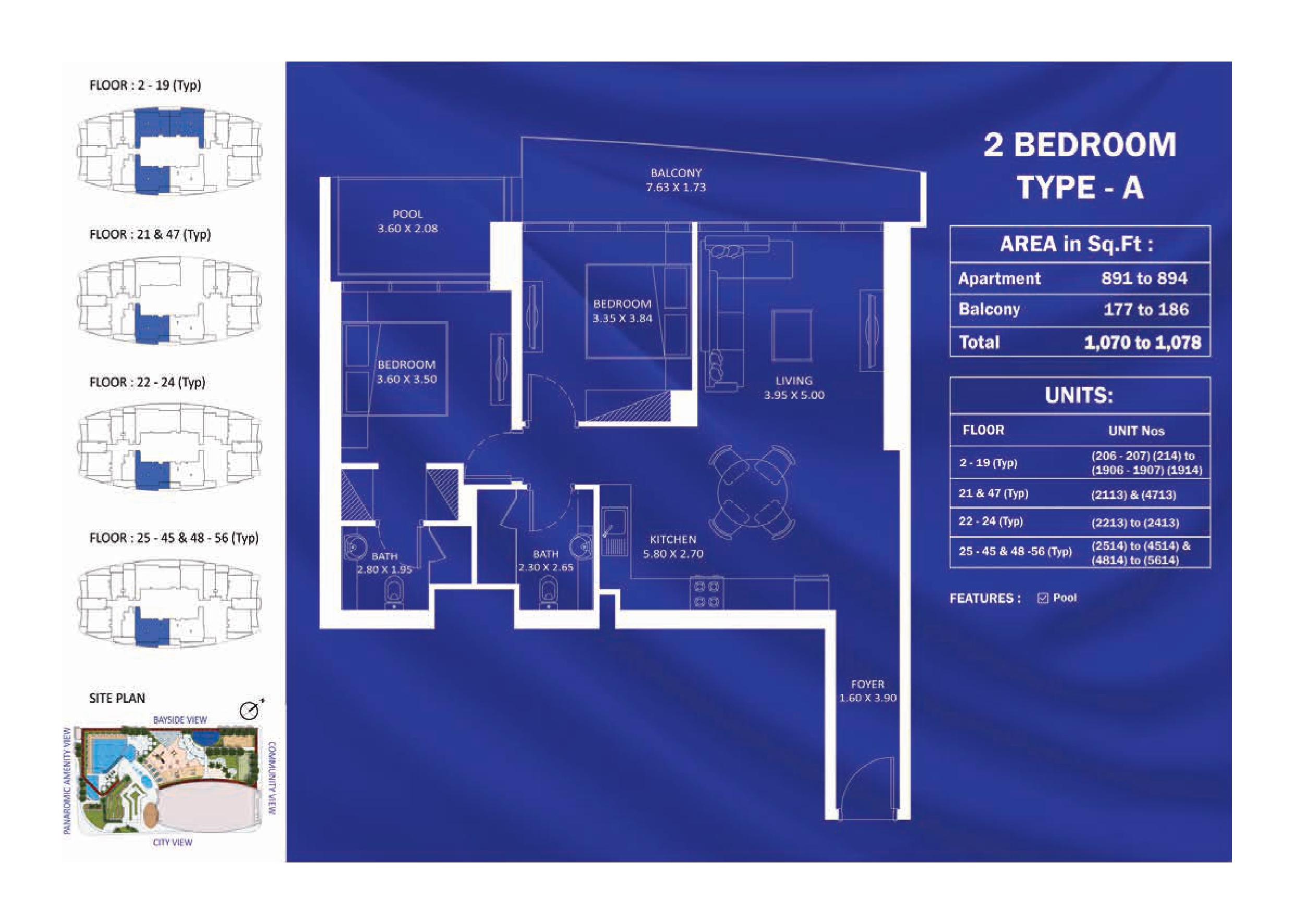 Danube Fashionz — 2 BHK Type A