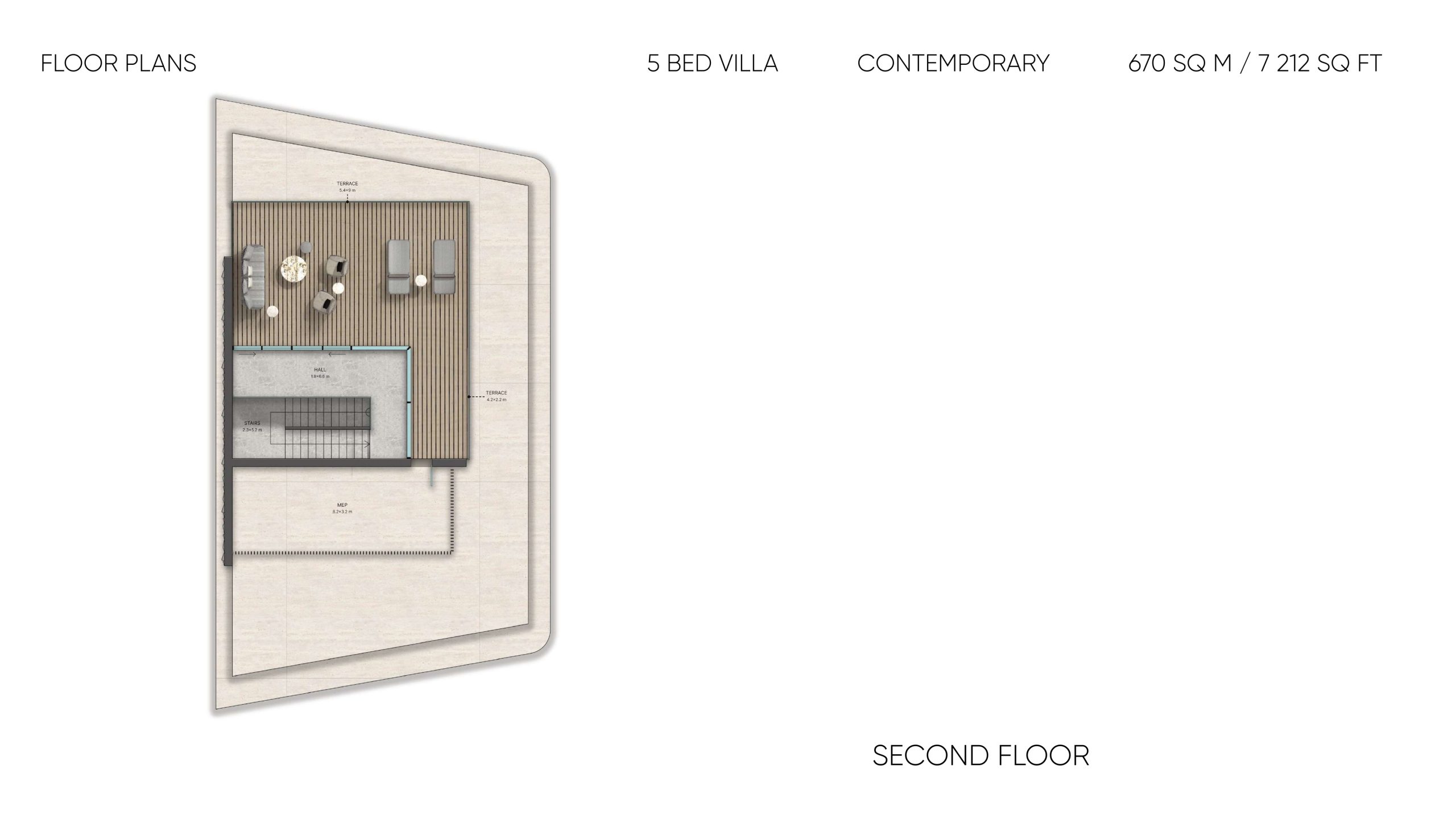 Mira Villas Designed by Bentley Home — Mira Villas 5 Bed Villa Contemporary (Second Floor)