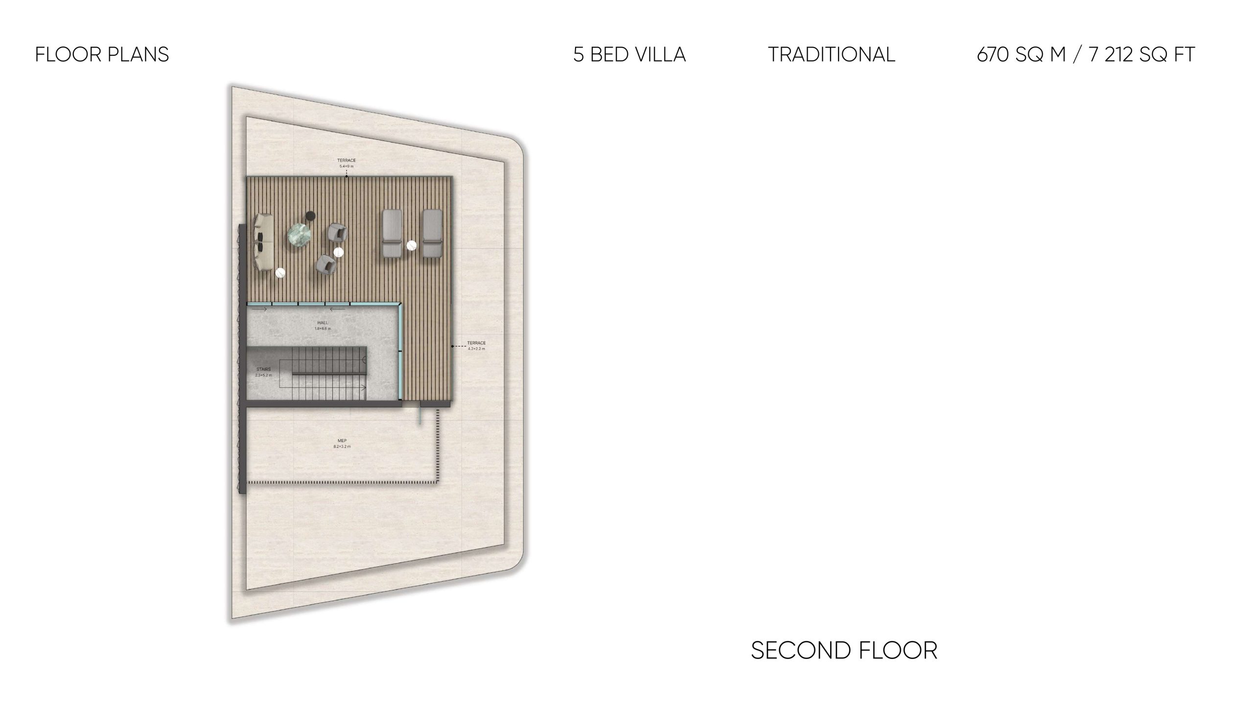 Mira Villas Designed by Bentley Home — Mira Villas 5 Bed Villa Traditional (Second Floor)