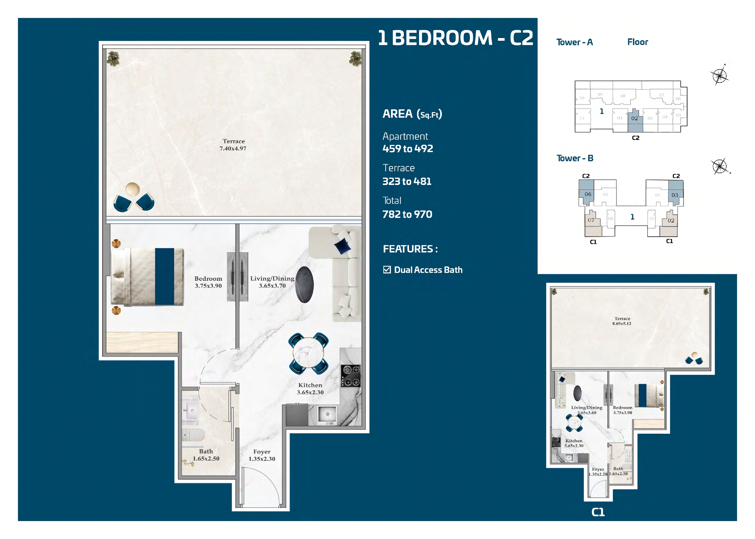Serenz — 1 BHK-C2