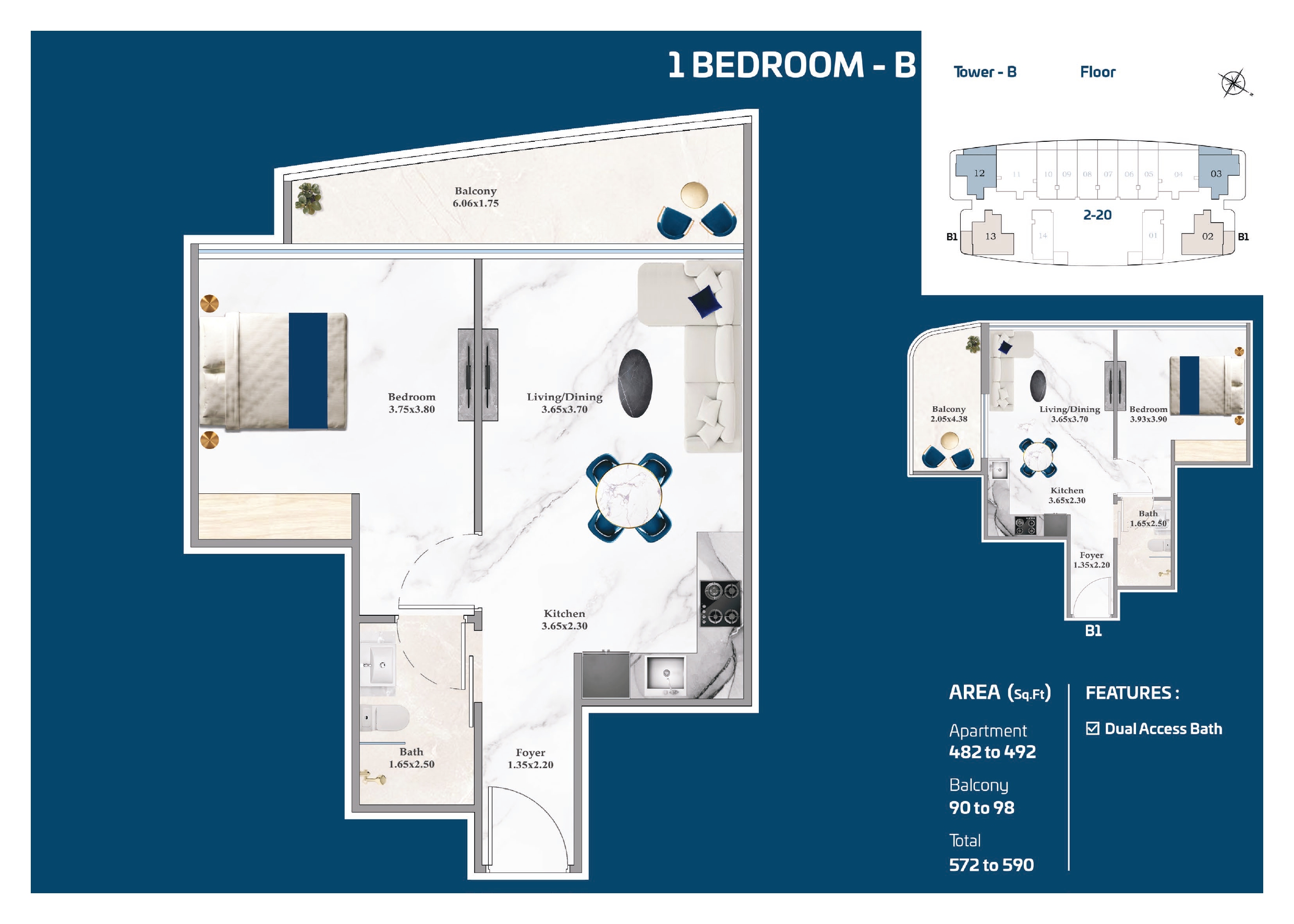 Serenz — 1BHK-B