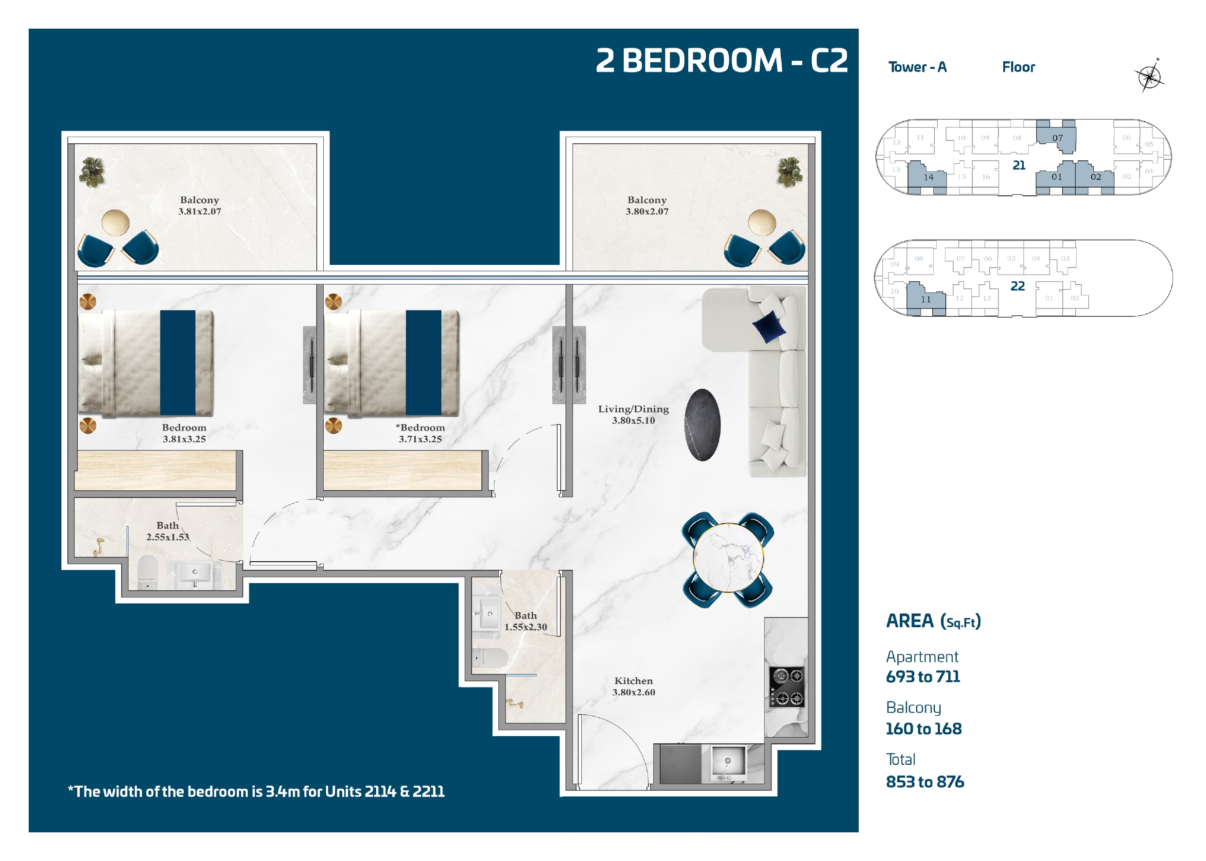 Serenz — 2 BHK-C2