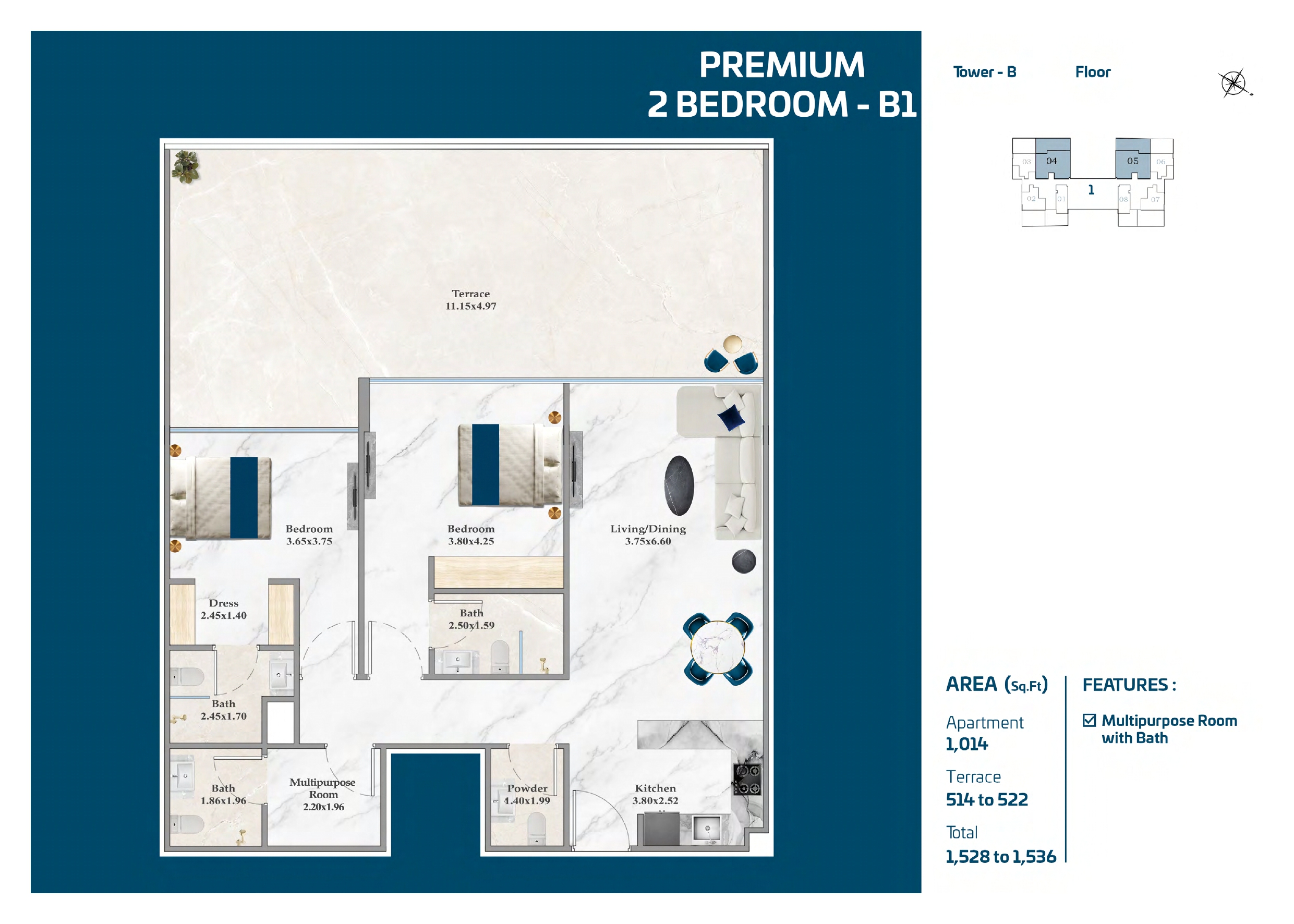 Serenz — Premium 2BHK-B1